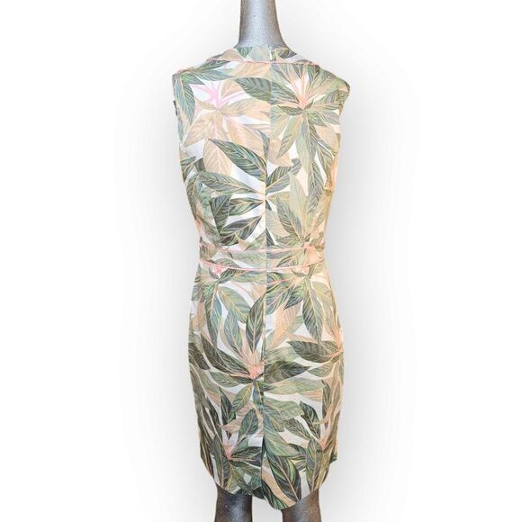 Brooks Brothers Green Tropical Floral Shift Dress 10 - Picture 8 of 11